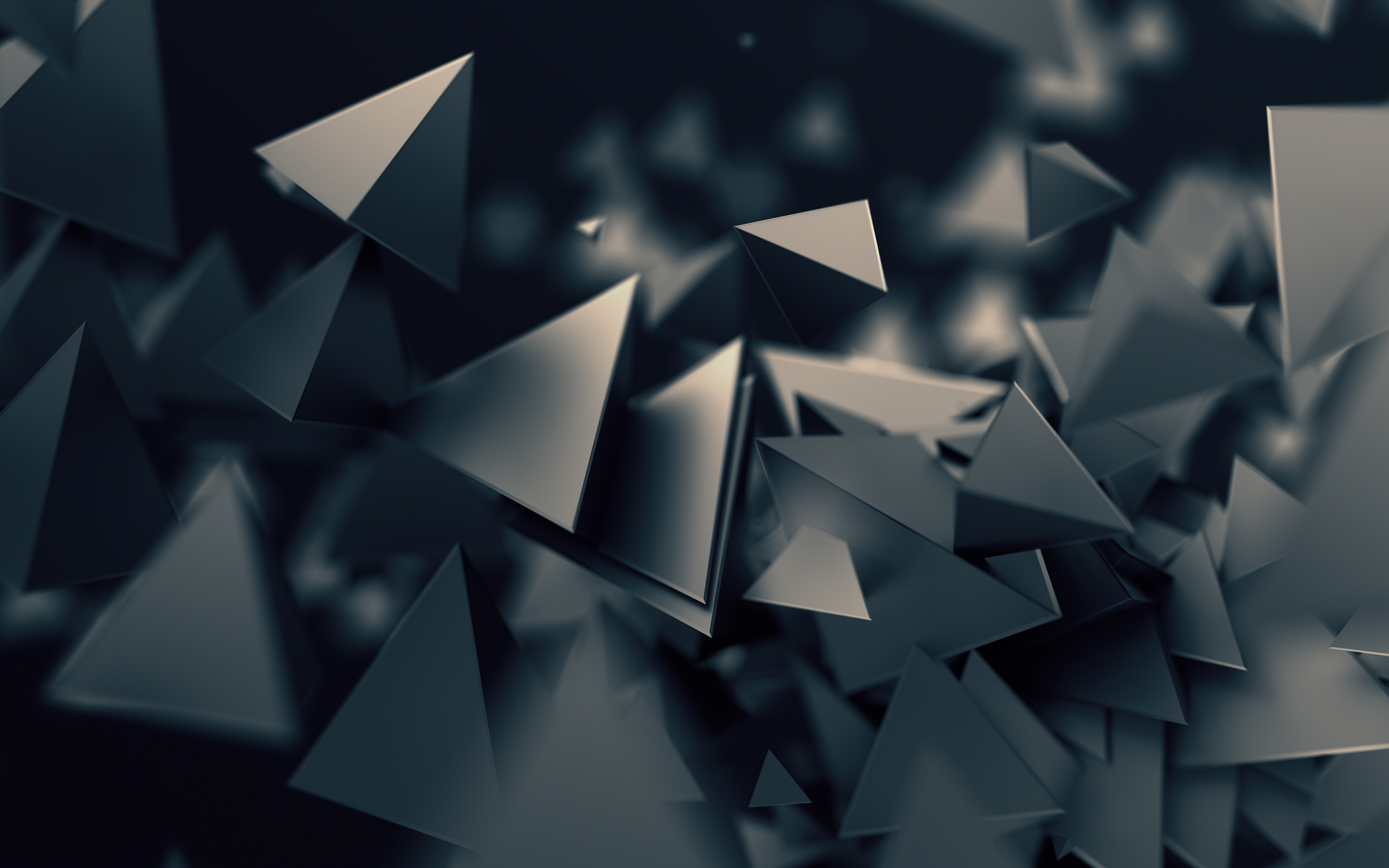 3d Triangles Dark Wallpaper Download High Resolution 4k Wallpaper